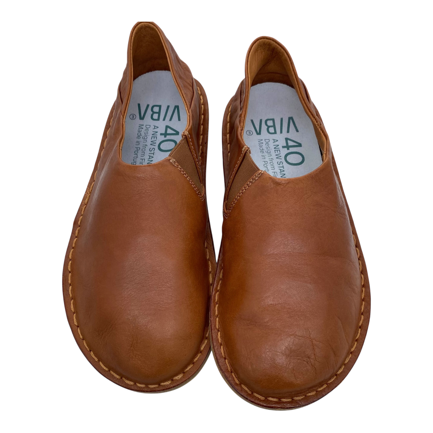VIBAe Zuma leather shoes, cognac brown | 40