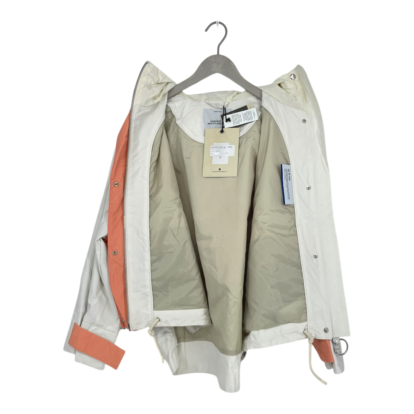 Embassy of Bricks and Logs rimini utility jacket, coral | woman S