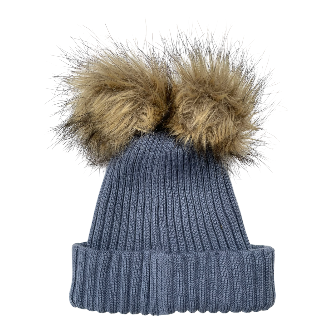 Gugguu merino furry beanie, blue | 55/56cm