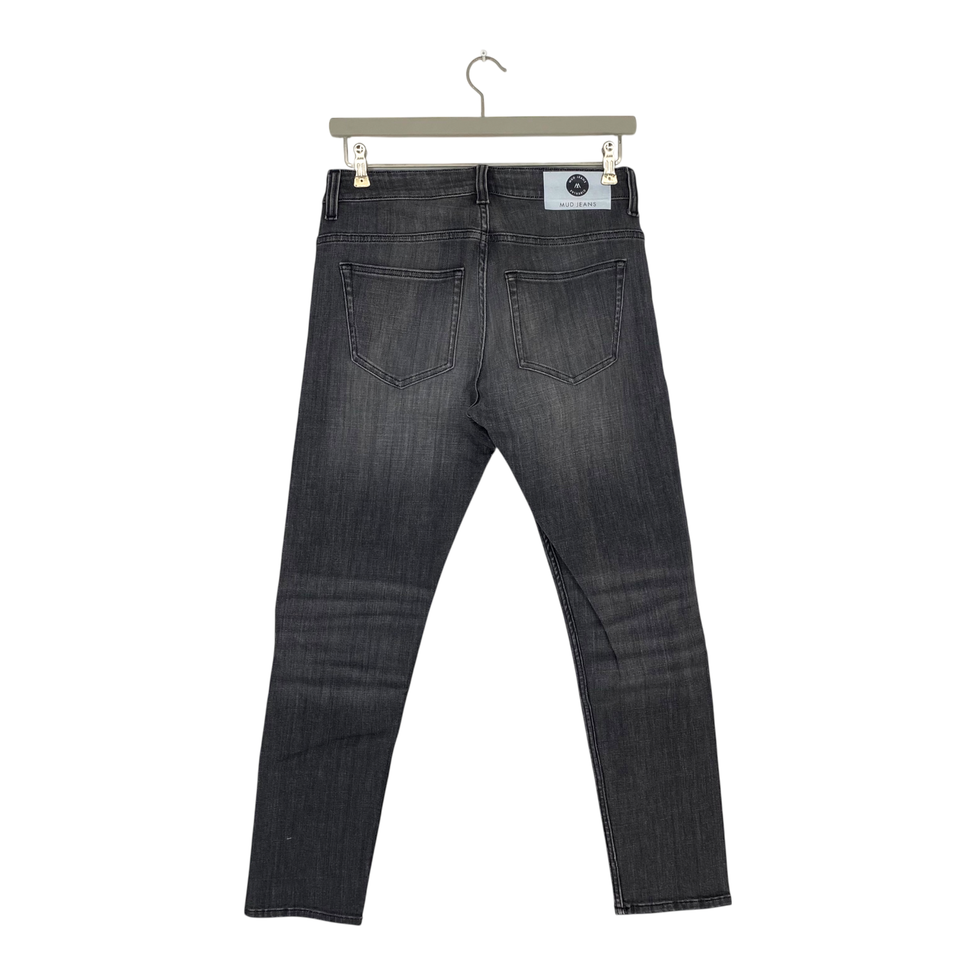 Mud Jeans rick mid slim jeans, authentic black | man 31/32
