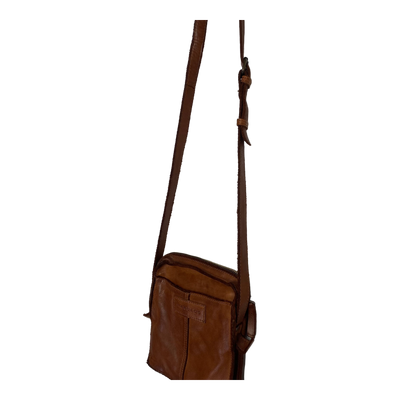 Harold's Bags leather submarine crossbag mini, cognac