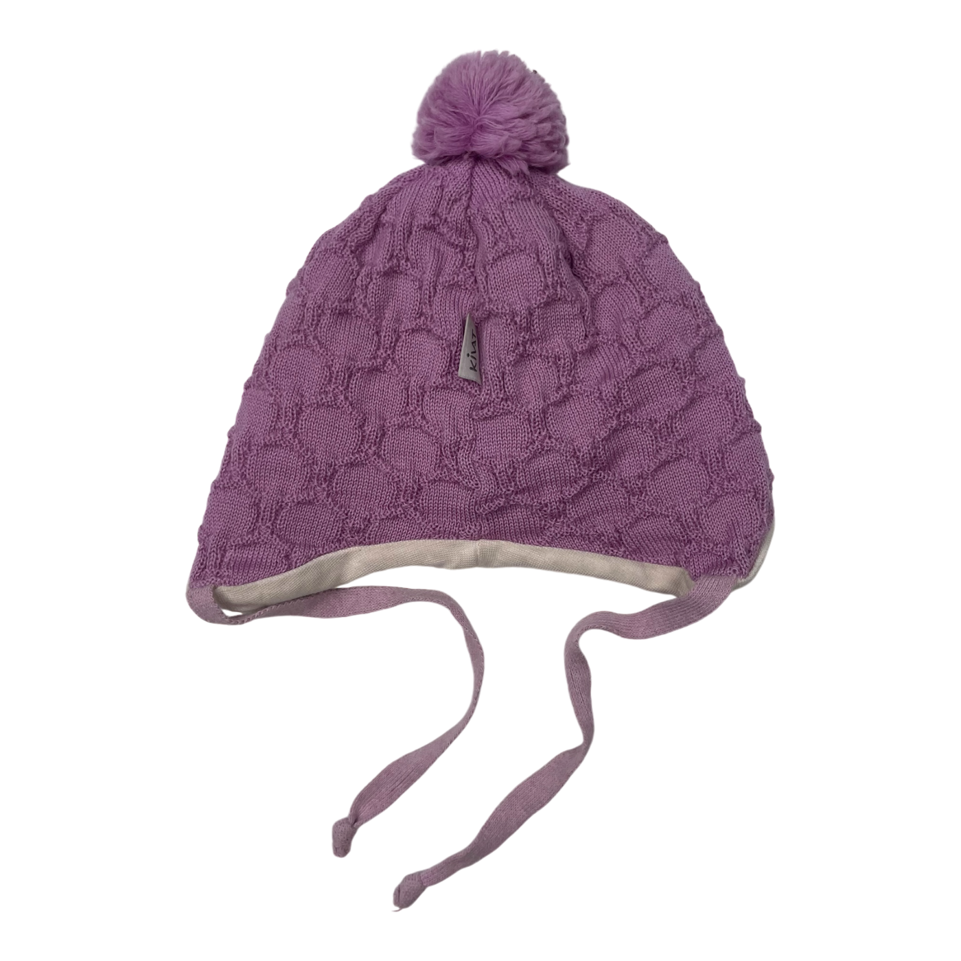 Kivat merino wool usva beanie, lilac | 0-1y