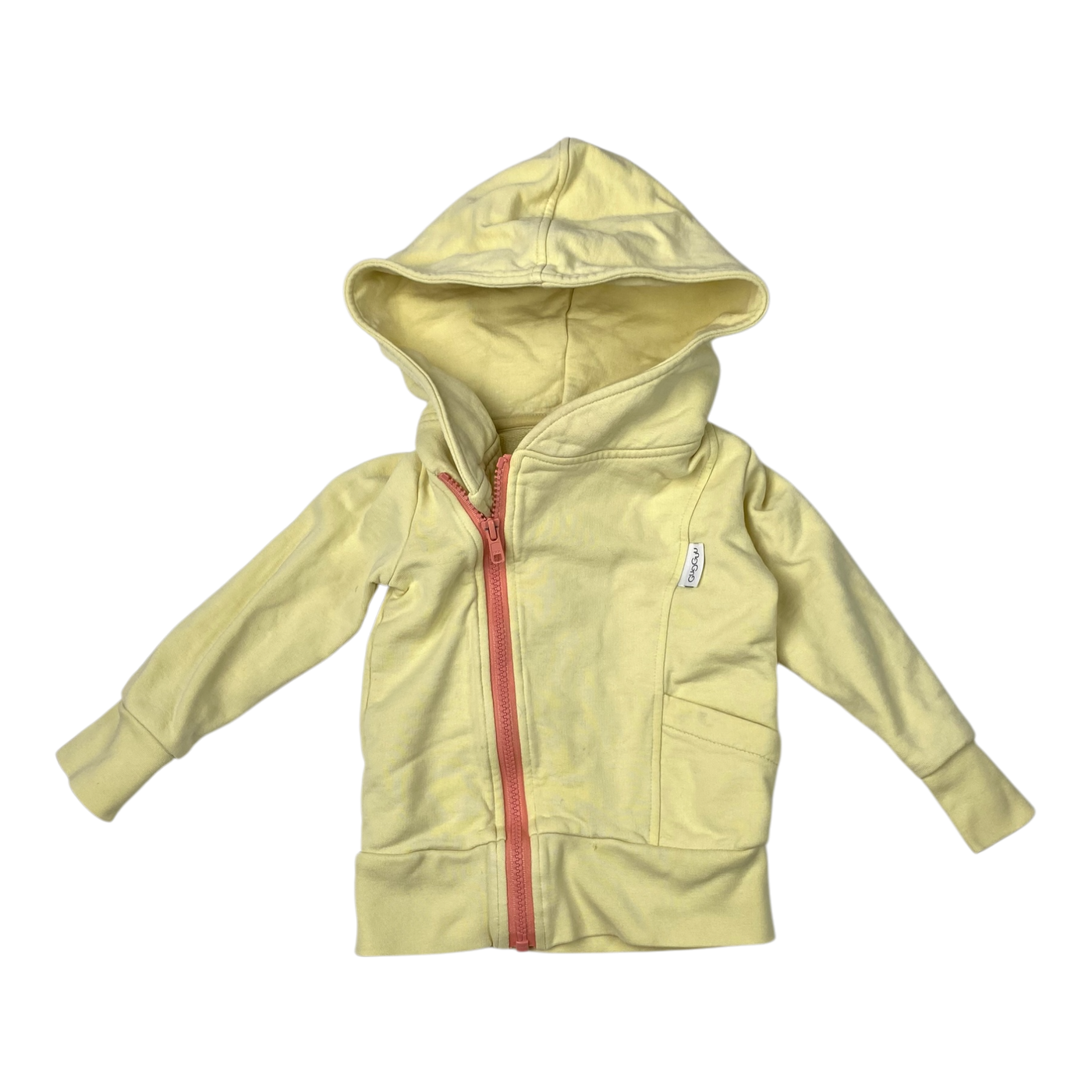 Gugguu zipper hoodie, lemon | 92cm