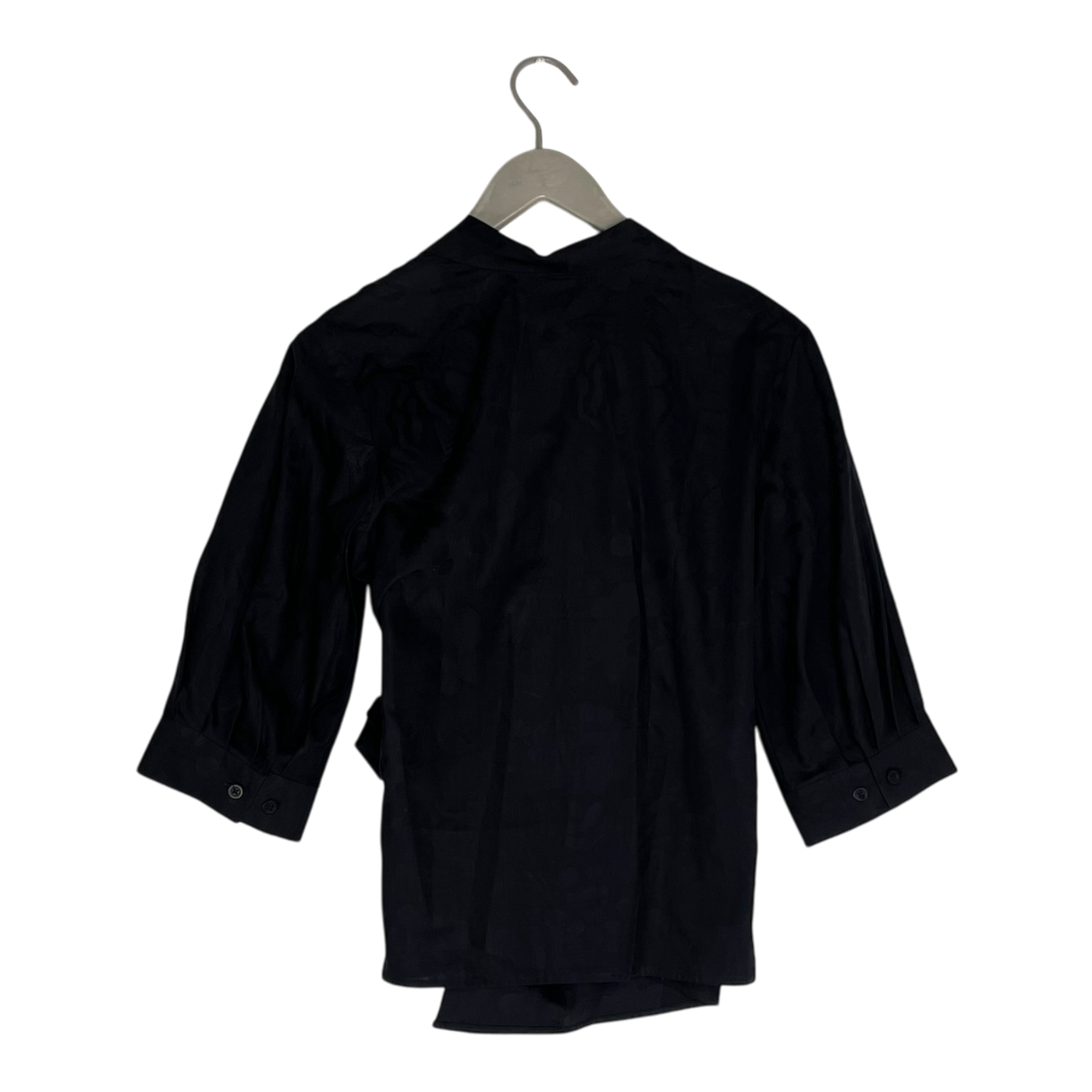 Marimekko wrap shirt, black | woman 38