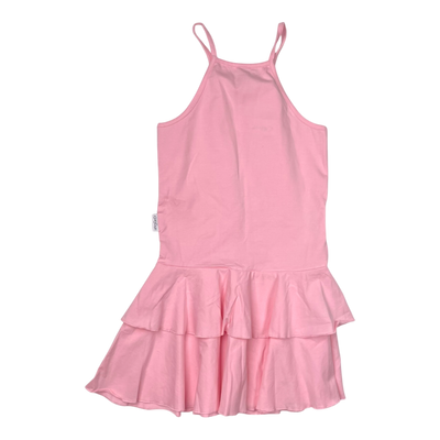 Gugguu spagetti frilla dress, pink | 128cm