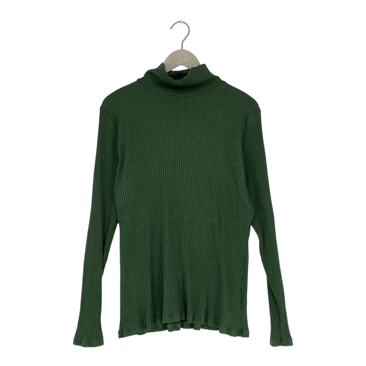 Riva Clothing rib turtleneck shirt, midnight green | woman XXXL