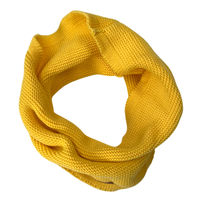 Metsola knit tube scarf, yellow | onesize