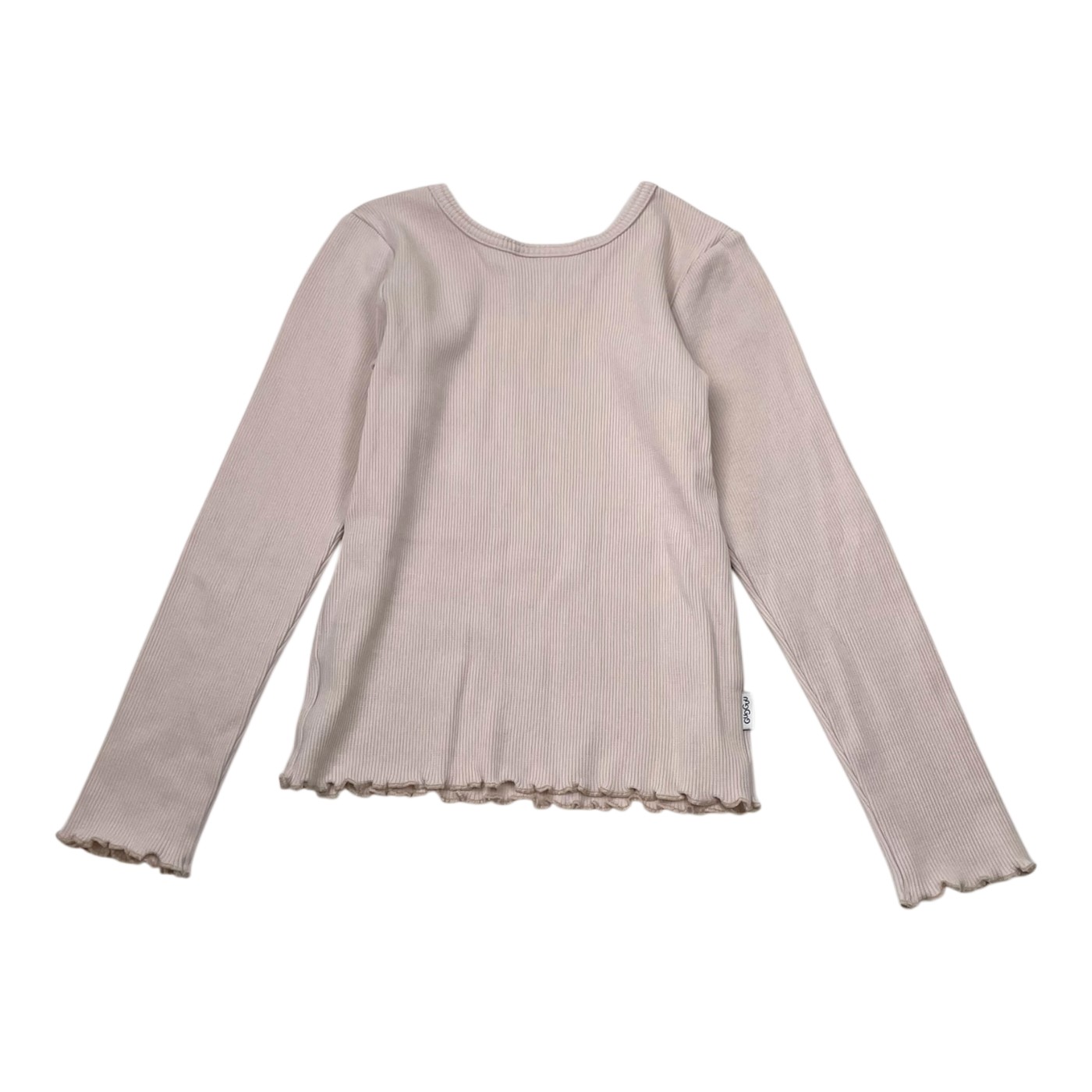 Gugguu rib shirt, misty rose | 110cm