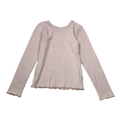 Gugguu rib shirt, misty rose | 110cm