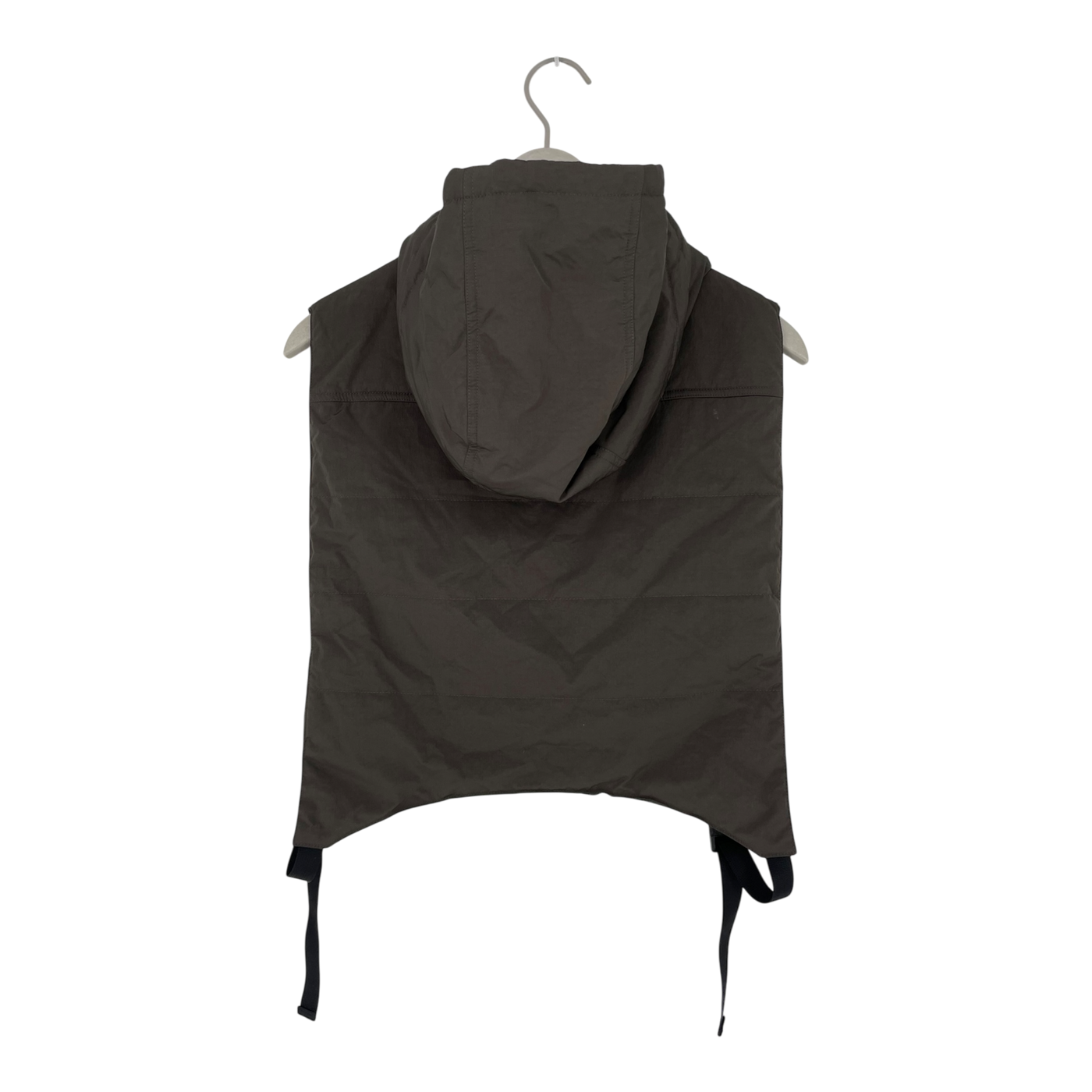 Embassy of Bricks and Logs gumi hood vest, black olive | unisex L