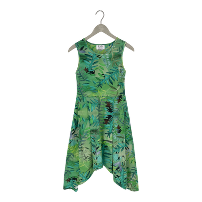 R/H belted tank dress, leafs | woman M