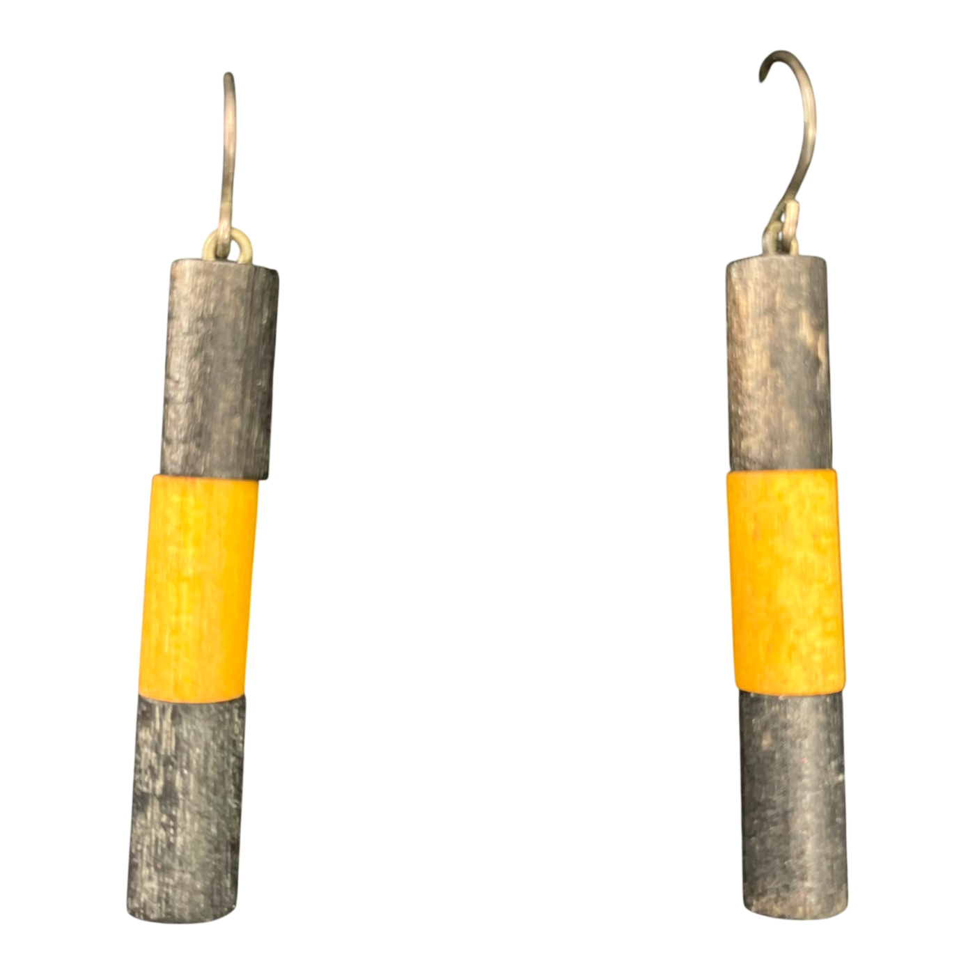 Aarikka earrings, black /yellow