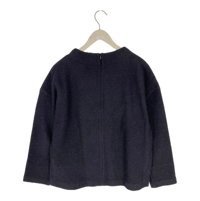 Marimekko lawina wool jumper, black | woman M