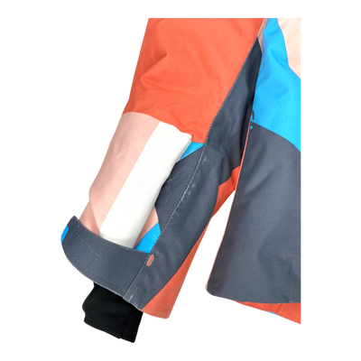 Reima frost winter jacket, blue/orange | 152cm