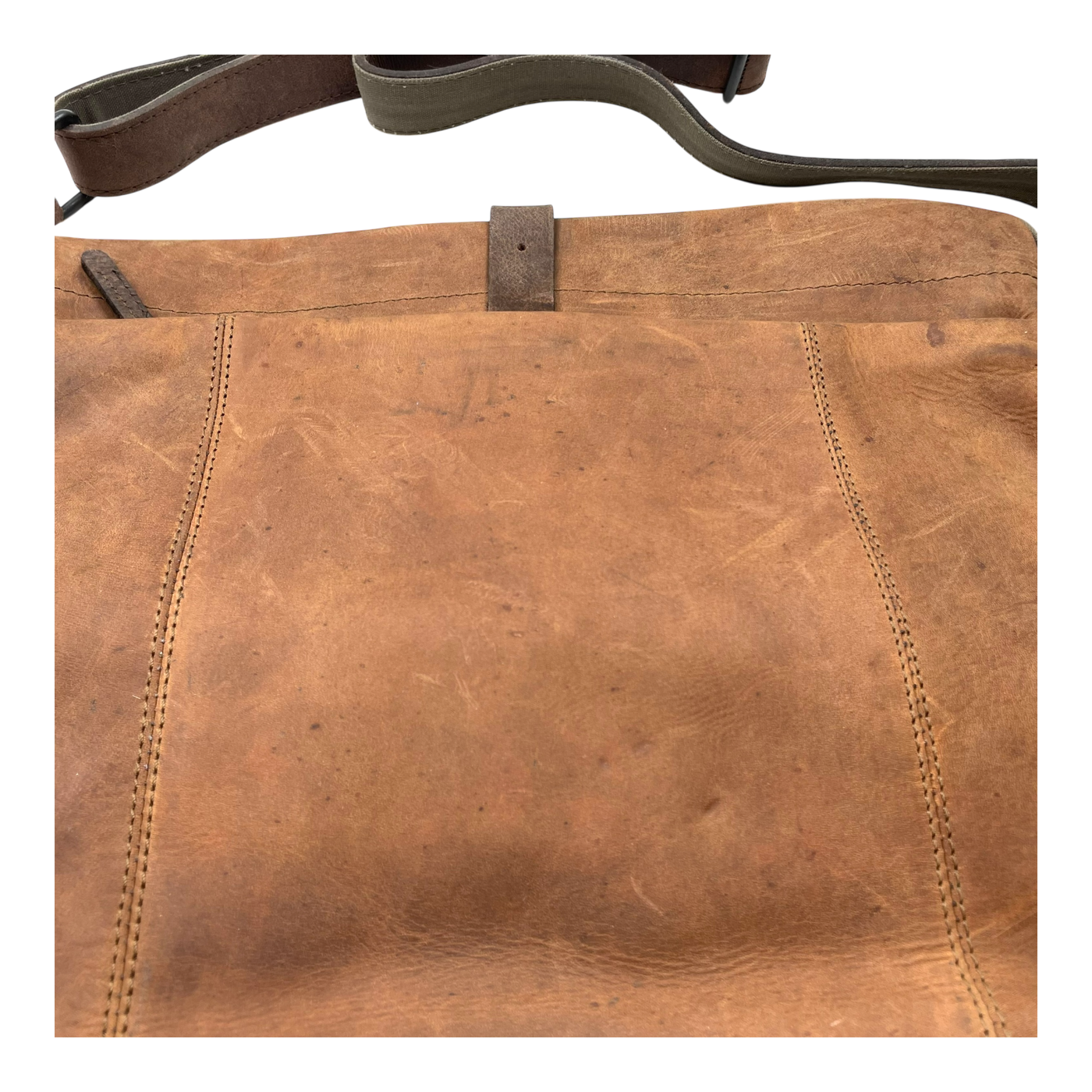 Harold's Bags leather messenger bag M, nature