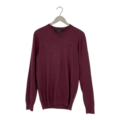 Tiger of Sweden merino sweater, burgundy | man S