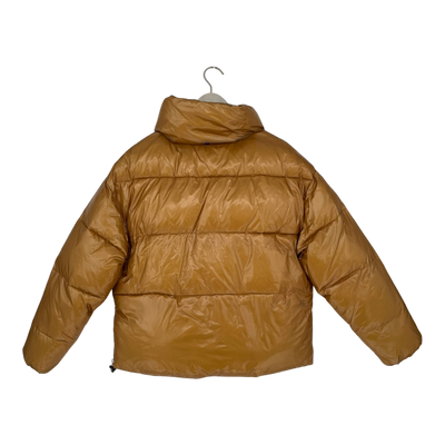 Embassy of Bricks and Logs millery puffer jacket, shiny caramel | unisex S