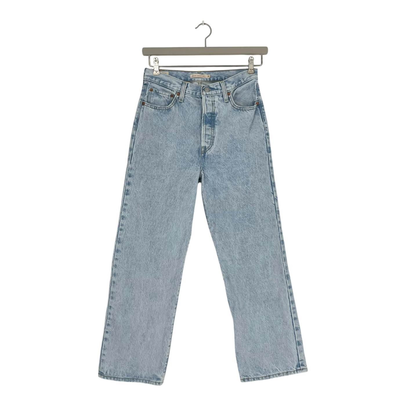 Levi's ribcage straight ankle jeans, washed denim | woman W28
