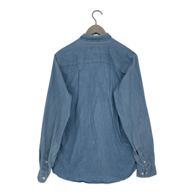Makia buttoned shirt, denim | man XL