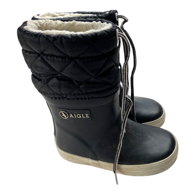 Aigle winter rain boots, black | 23