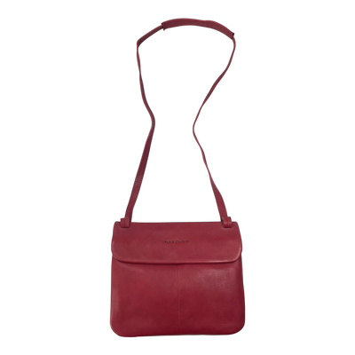 Harold's Bags leather chacoral smooth shoulder bag triple, wine