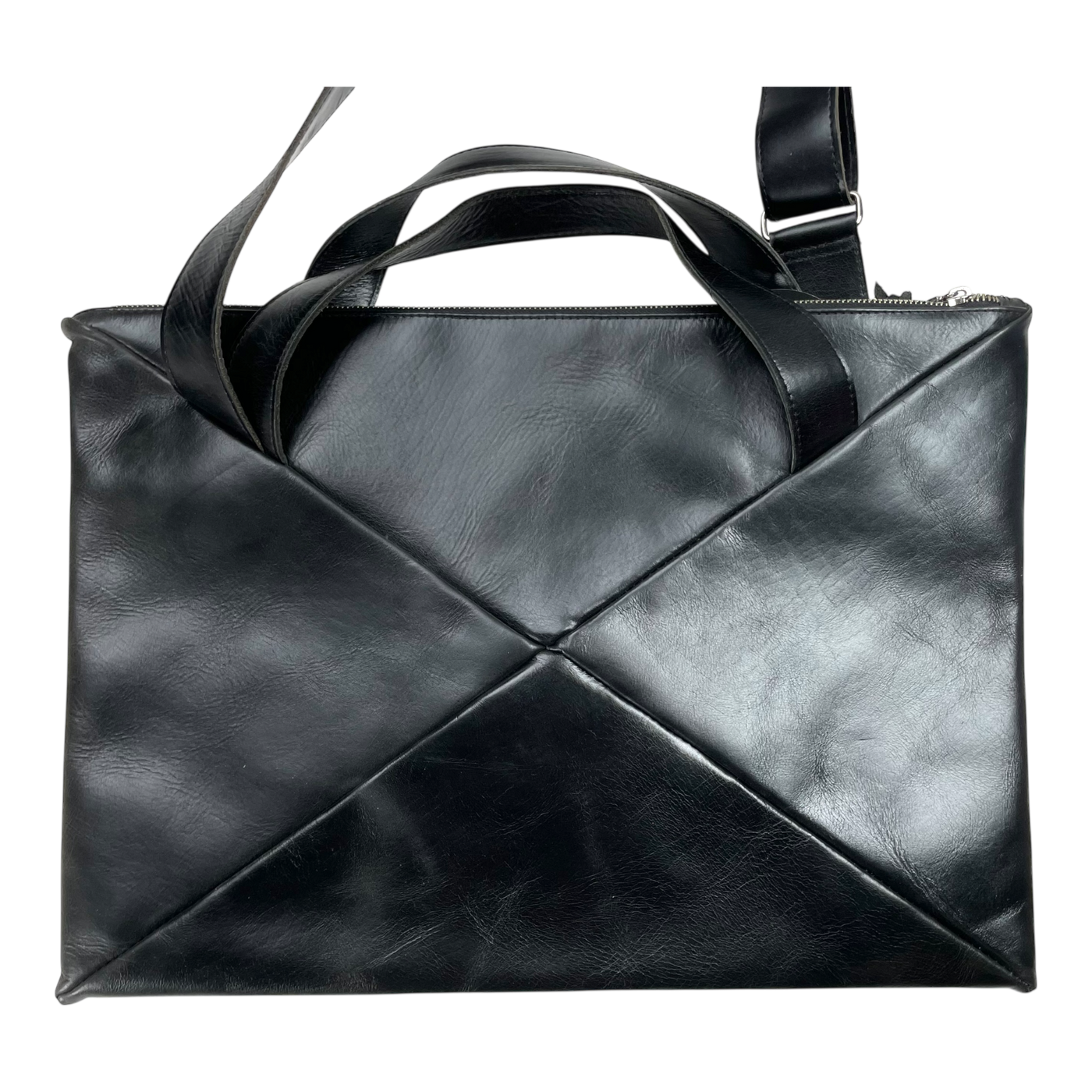 Harold's Bags leather messenger bag, black