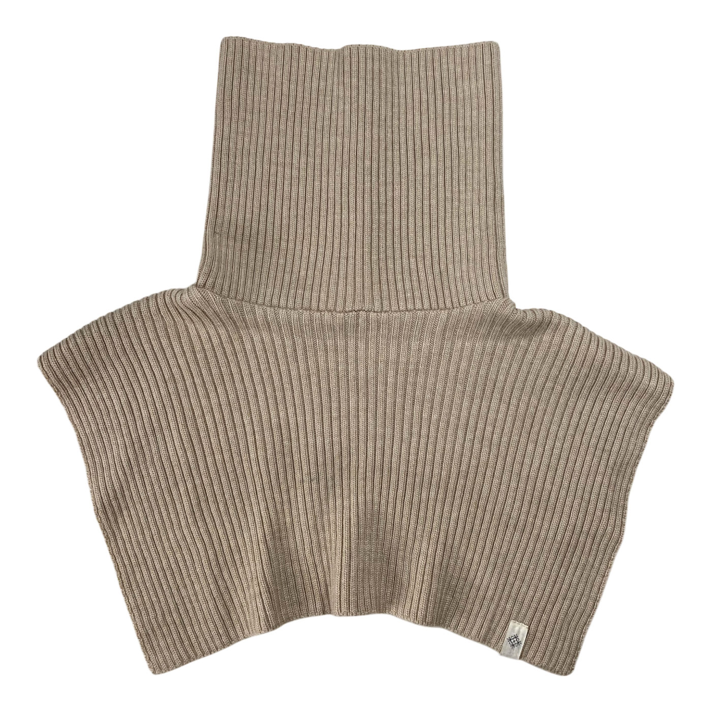 Kaiko merino rib neck warmer, wheat