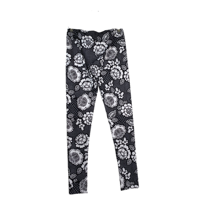 Ommellinen sport leggings, flower | woman XXL