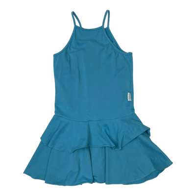 Gugguu spagetti frilla dress, blue | 128cm