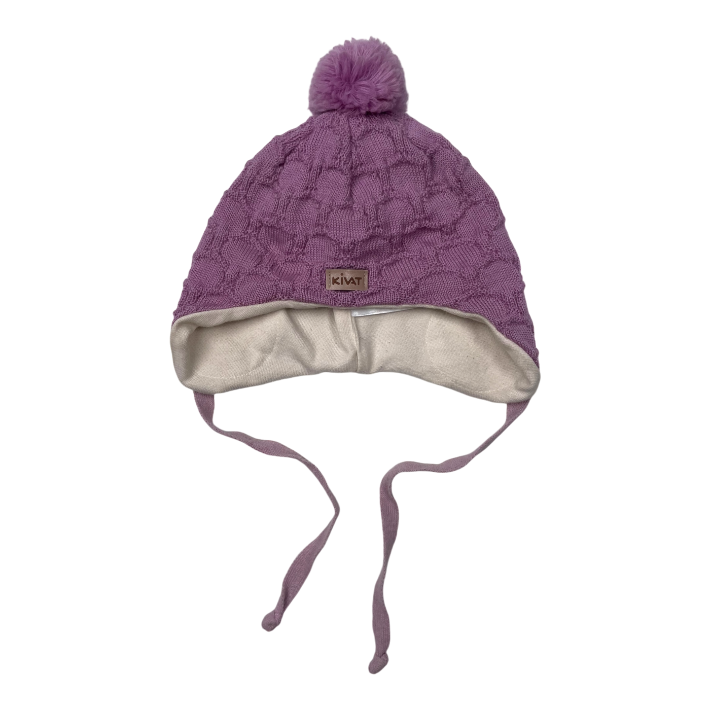 Kivat merino wool usva beanie, lilac | 0-1y