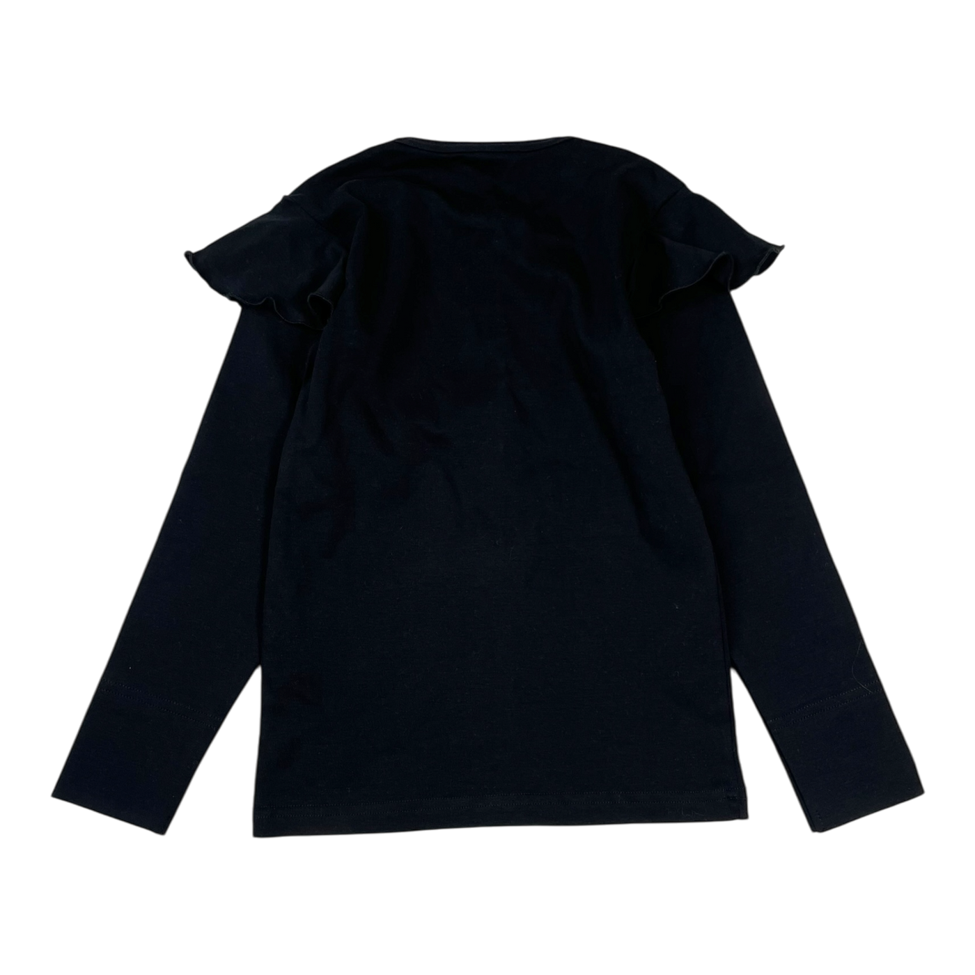 Blaa frill shirt, black | 110/116cm