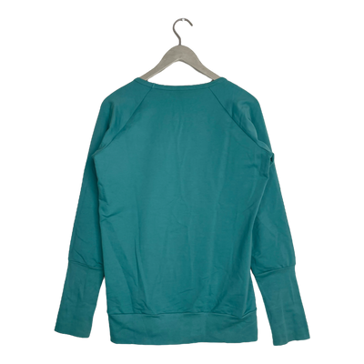 Ommellinen basic sweatshirt, turquoise | woman L