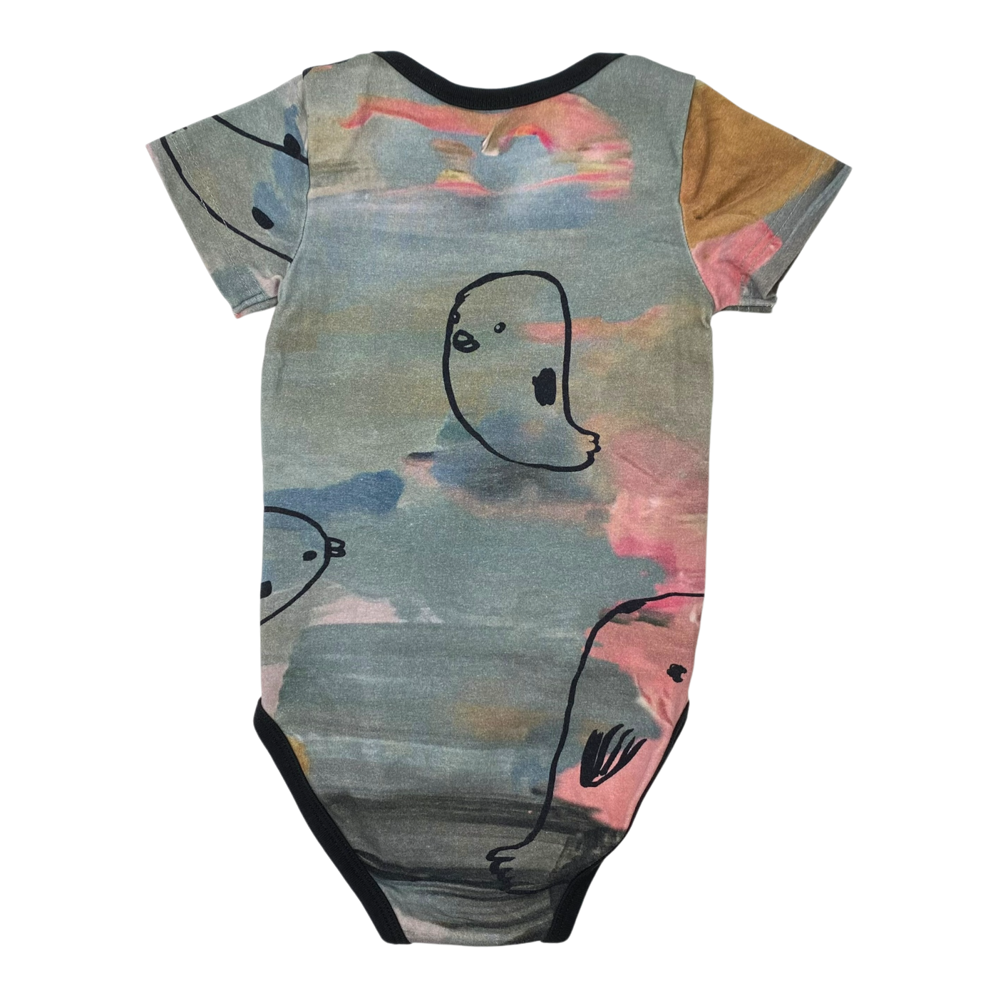 Papu short sleeved body, watercolor | 62/68cm