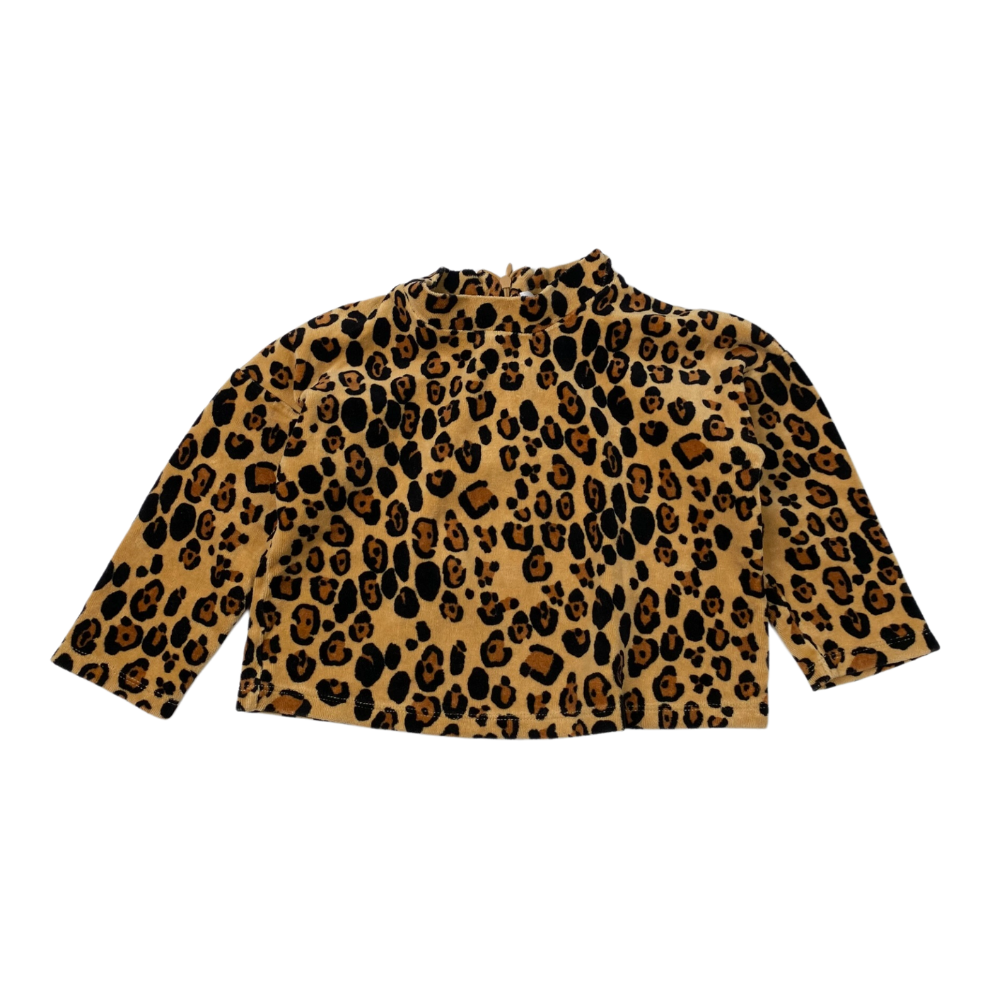 Mini Rodini velour shirt, leopard | 92/98cm