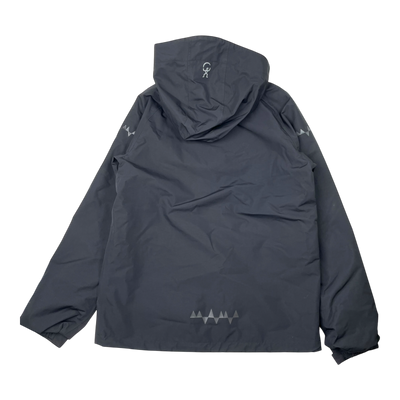 Isbjörn monsune hardshell jacket, black | 158/164cm