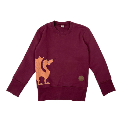 Blaa sweatshirt, dragon | 98/104cm