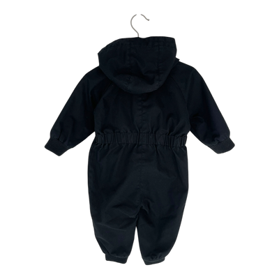 Mini Rodini pico overall, black | 74cm