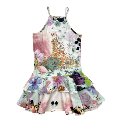 Gugguu Spagetti Frilla Kleid, Süßigkeiten | 104 cm