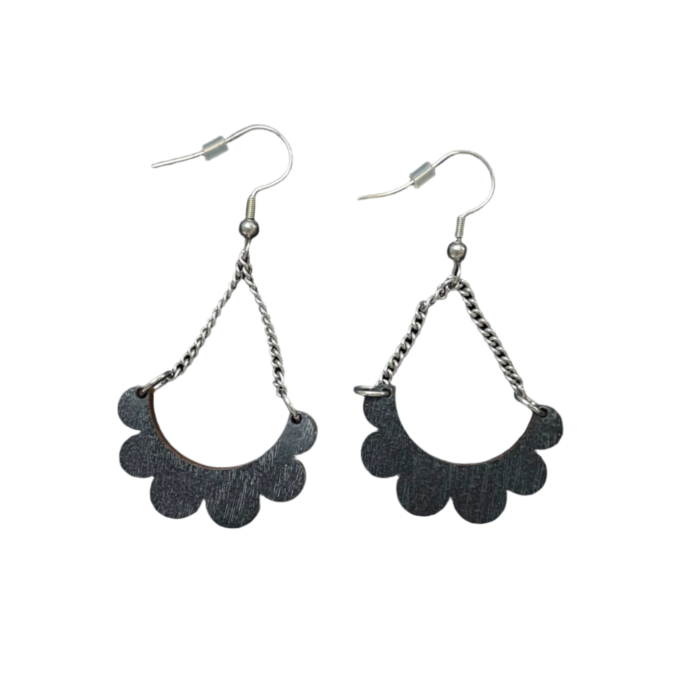 Maanantaimalli kaarella earrings, black