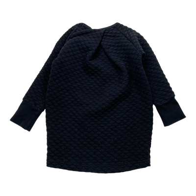 Aarre bubble sweat dress, black | 90cm