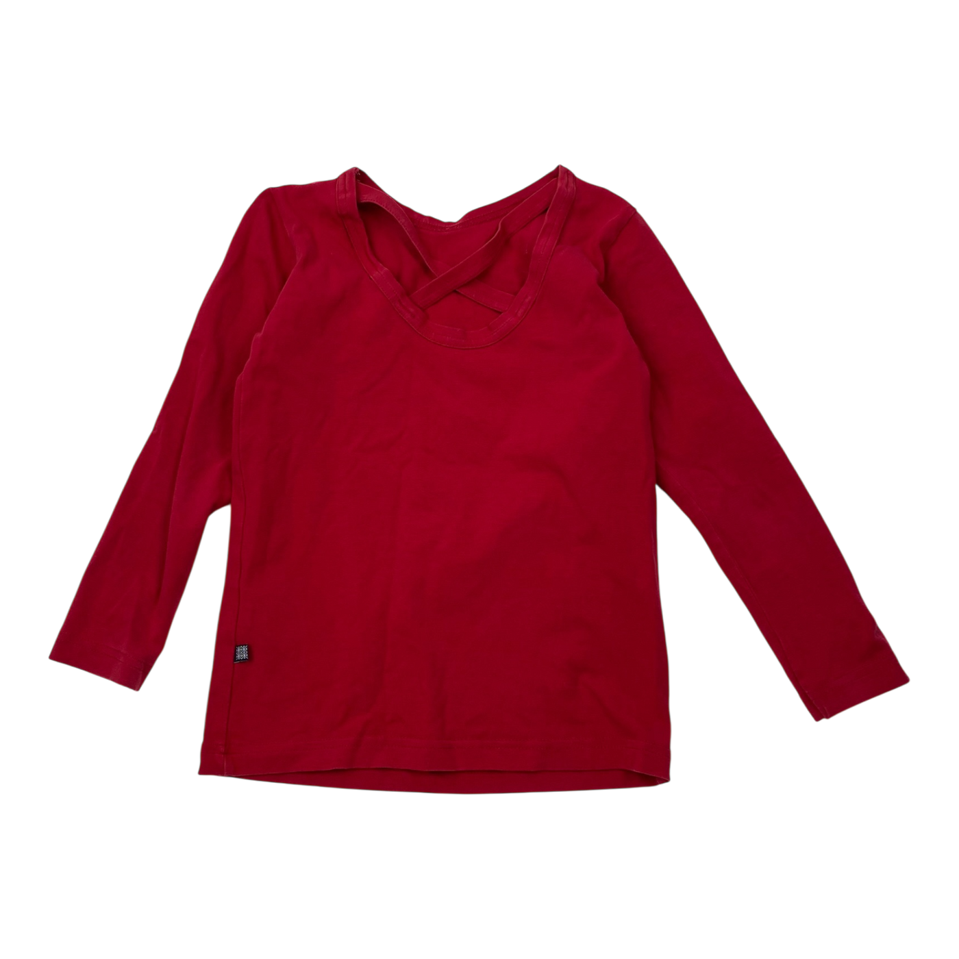 Kaiko cross shirt, fire brick | 110/116cm