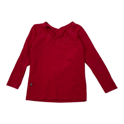 Kaiko cross shirt, fire brick | 110/116cm