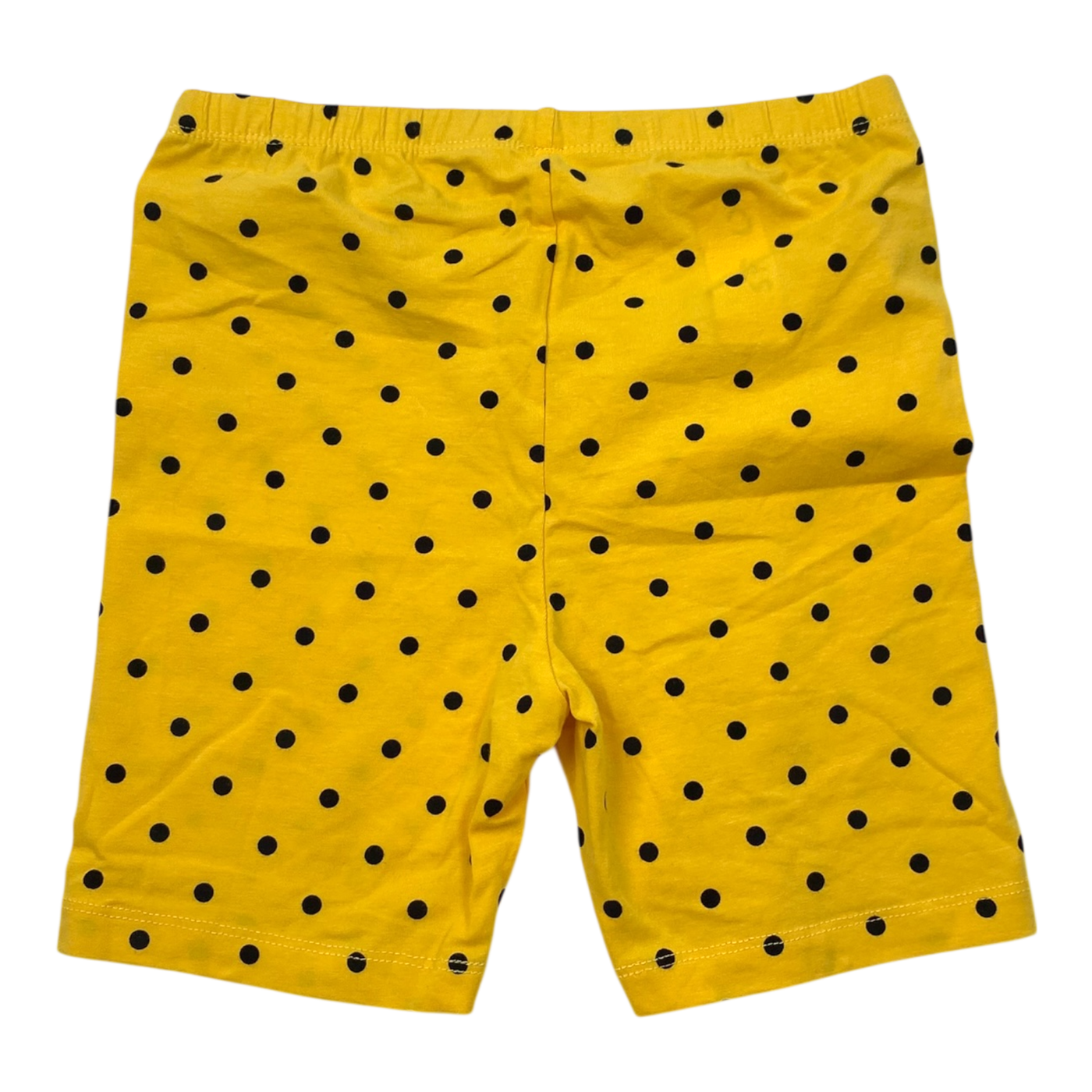 Mini rodini biker shorts, yellow dots | 128/134cm