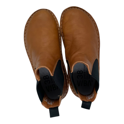 VIBAe Helsinki leather boots, cognac brown | 38