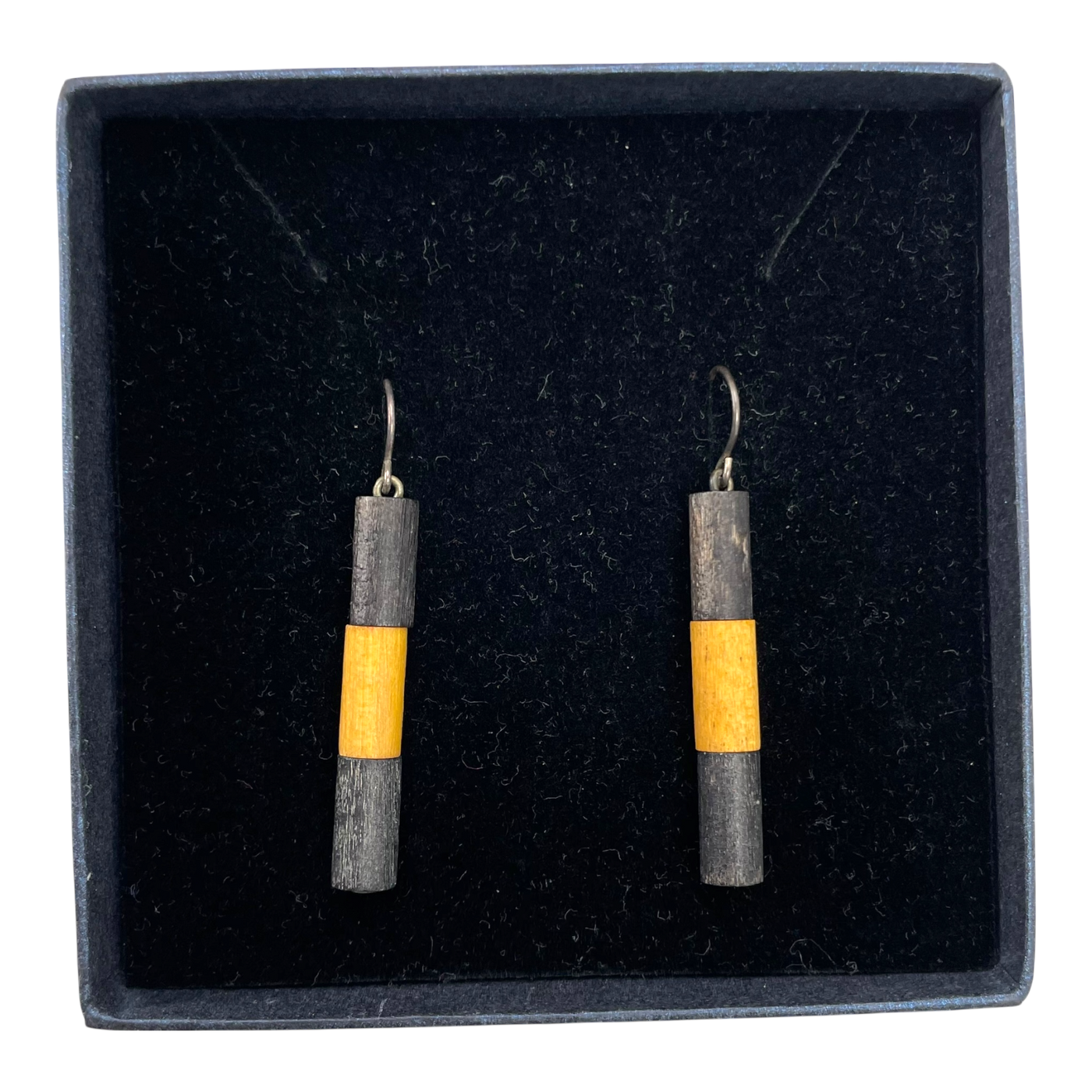 Aarikka earrings, black /yellow