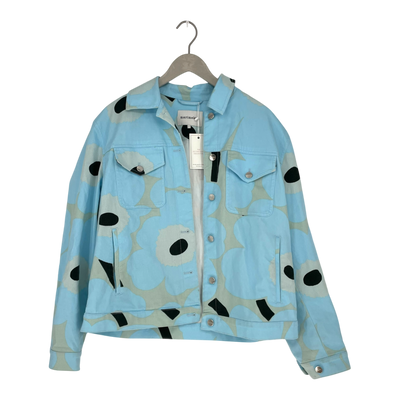 Marimekko denim jacket, unikko | woman M