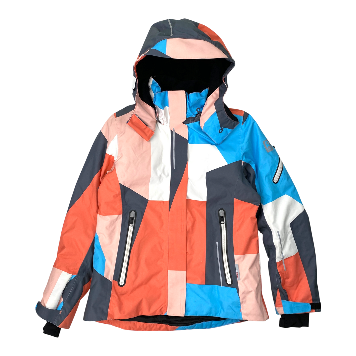 Reima frost winter jacket, blue/orange | 152cm