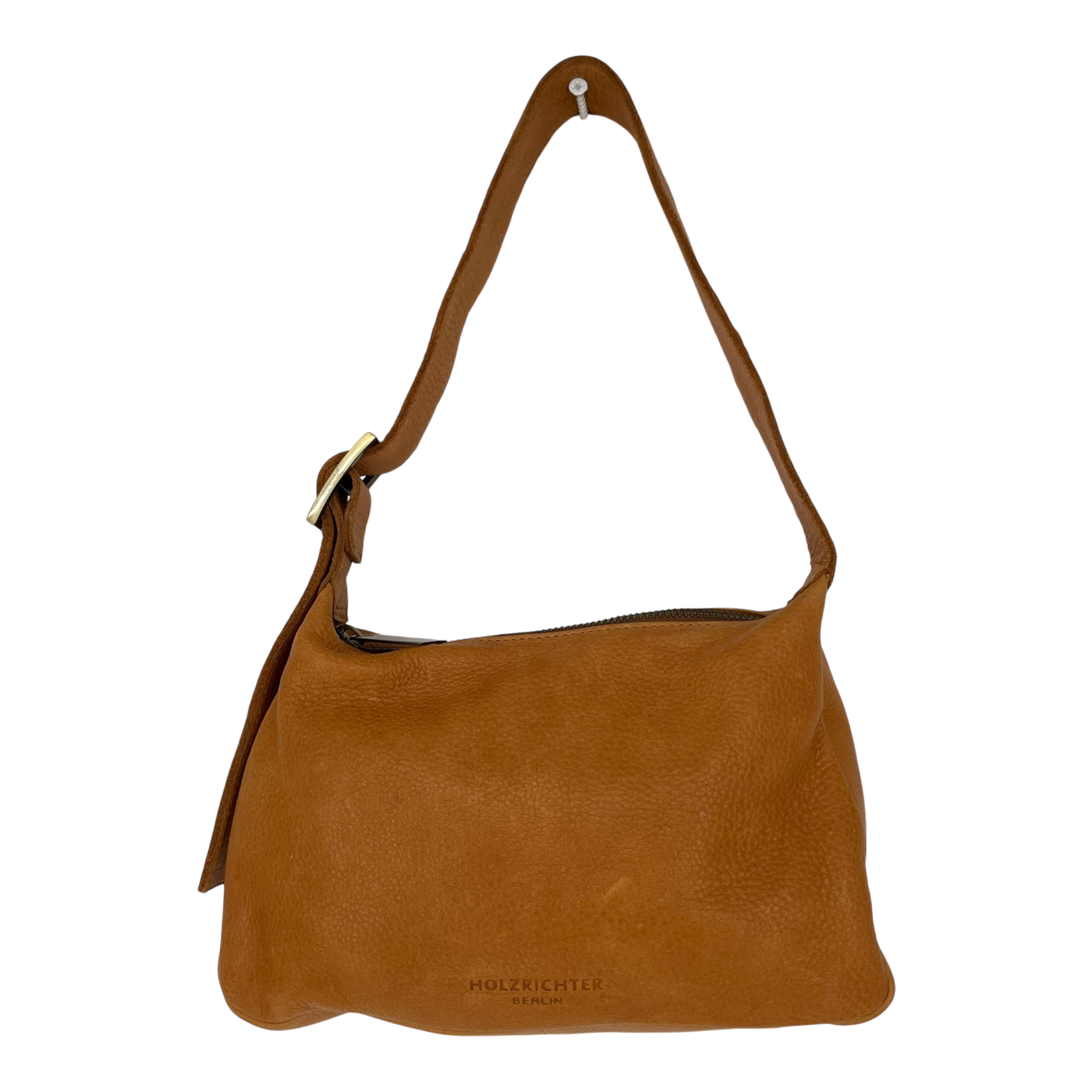 Holzrichter leather shoulder bag, caramel