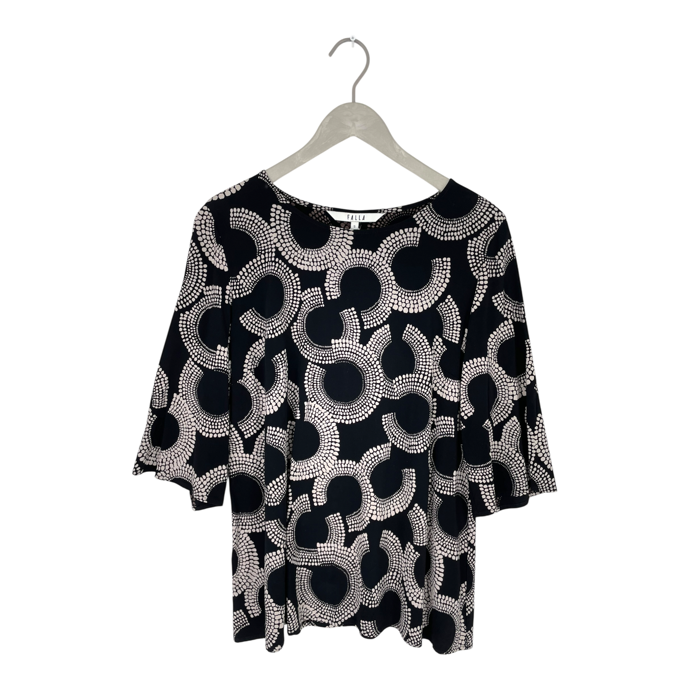Falla pippuri shirt, black/white | woman S