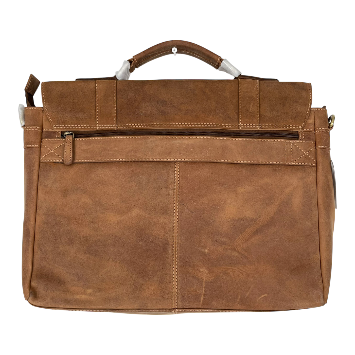 Holzrichter leather briefcase, brown